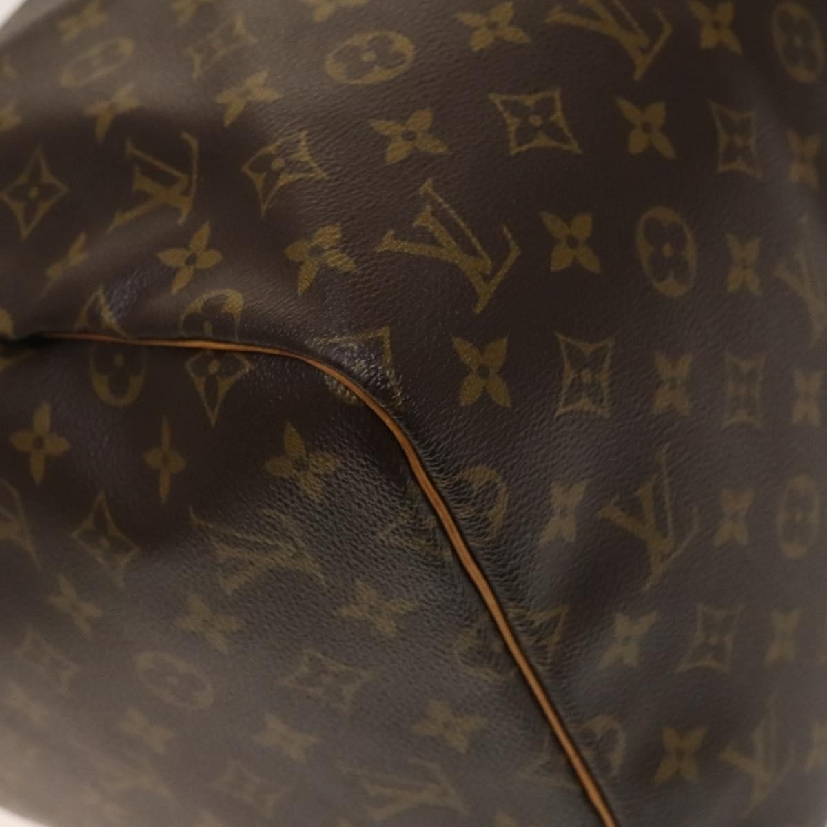 Louis Vuitton Keepall Bag Monogram Canvas, BROWN, CANVAS, Travel bag