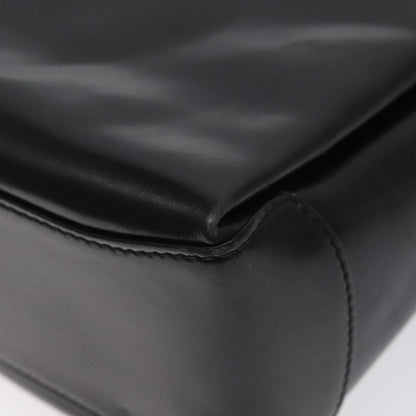 Gucci Vintage Convertible Bamboo Box Crossbody Bag Leather, BLACK, LEATHER, Crossbody bag