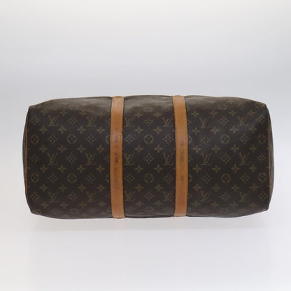 Louis Vuitton Keepall Bag Monogram Canvas, BROWN, CANVAS, Travel bag