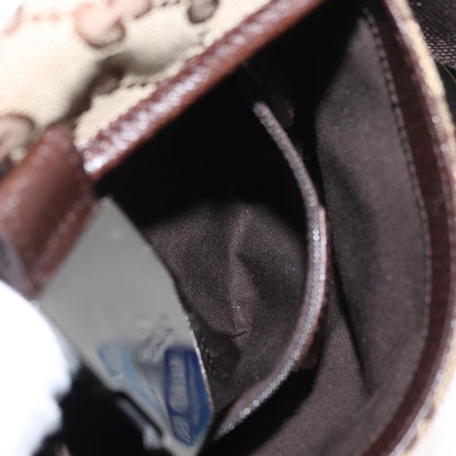 Gucci Buckle Belt Bag GG Canvas, BEIGE, CANVAS, Shoulder bag