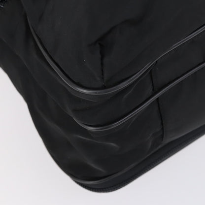 Prada Porta Computer Briefcase Tessuto and Saffiano Leather, BLACK, NYLON, Briefcase