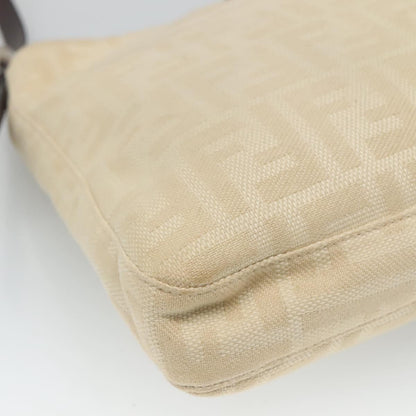 Fendi Vintage FF Belted Hobo Canvas, BEIGE, CANVAS, Shoulder bag