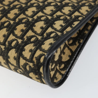 Christian Dior Vintage Trotter Shoulder Bag Canvas, NAVY, CANVAS, Shoulder bag