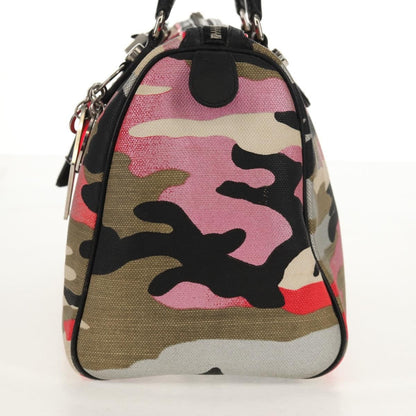 Christian Dior Polochon Satchel Limited Edition Anselm Reyle Camouflage Canvas, MULTICOLOUR, CANVAS, Travel bag