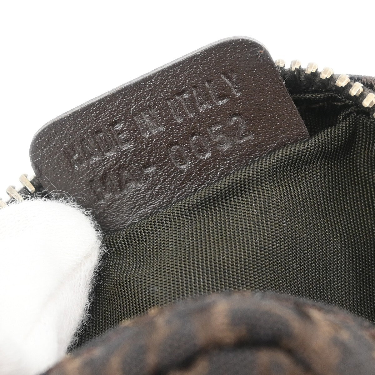 Christian Dior Vintage Trotter Pouch Canvas, BROWN, CANVAS, Clutche & pouche