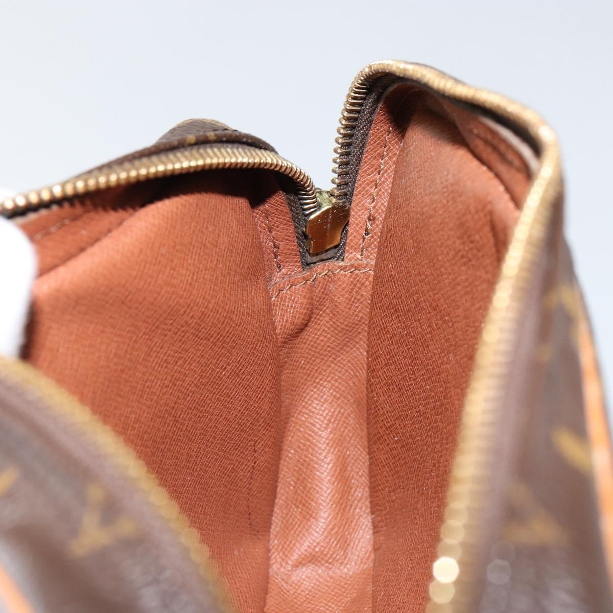 Louis Vuitton Marly Dragonne Clutch Monogram Canvas, BROWN, CANVAS, Clutche & pouche