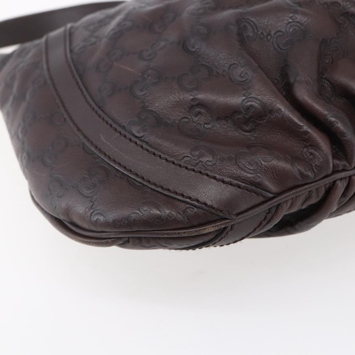 Gucci D Ring Messenger Bag Guccissima Leather, BURGUNDY, LEATHER, Shoulder bag