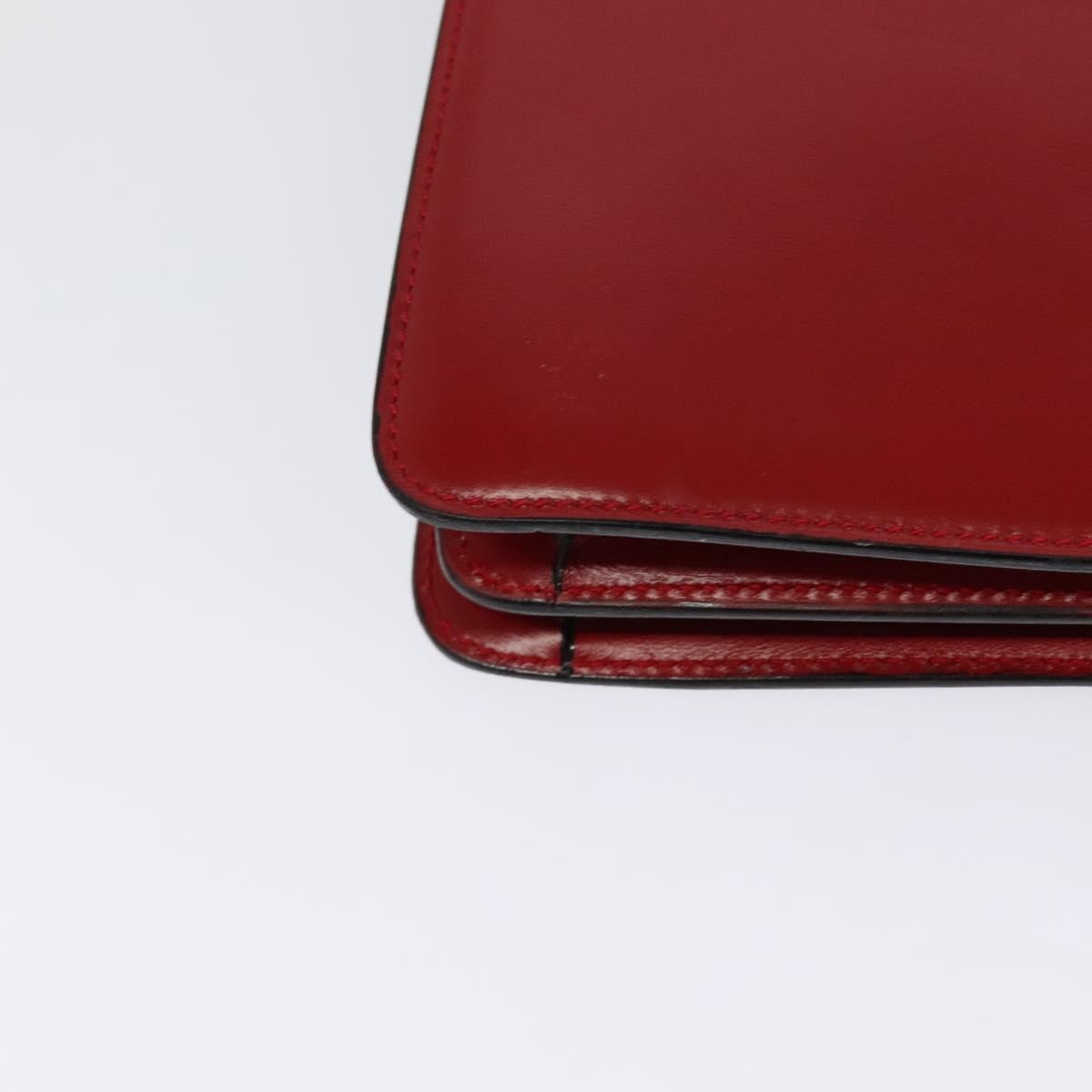 Celine Shoulder Bag Leather, RED, LEATHER, Shoulder bag