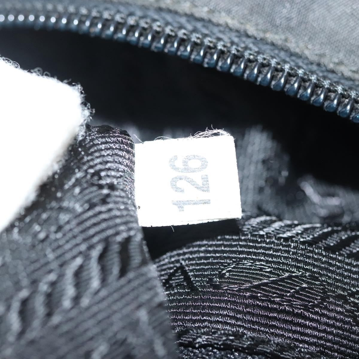 Prada Vintage Zip Handbag Tessuto, BLACK, NYLON, Handbag