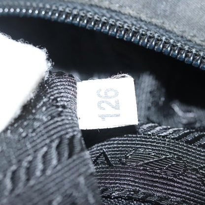 Prada Vintage Zip Handbag Tessuto, BLACK, NYLON, Handbag