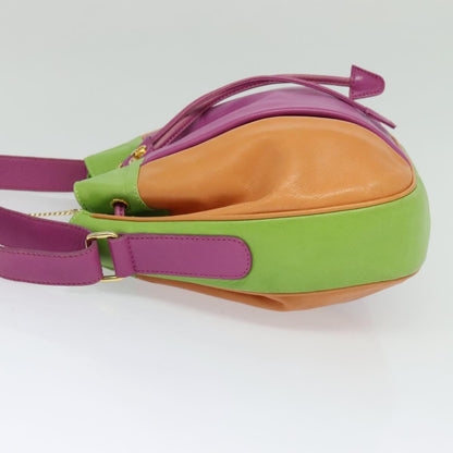 Celine Shoulder Bag Leather, PINK, LEATHER, Shoulder bag