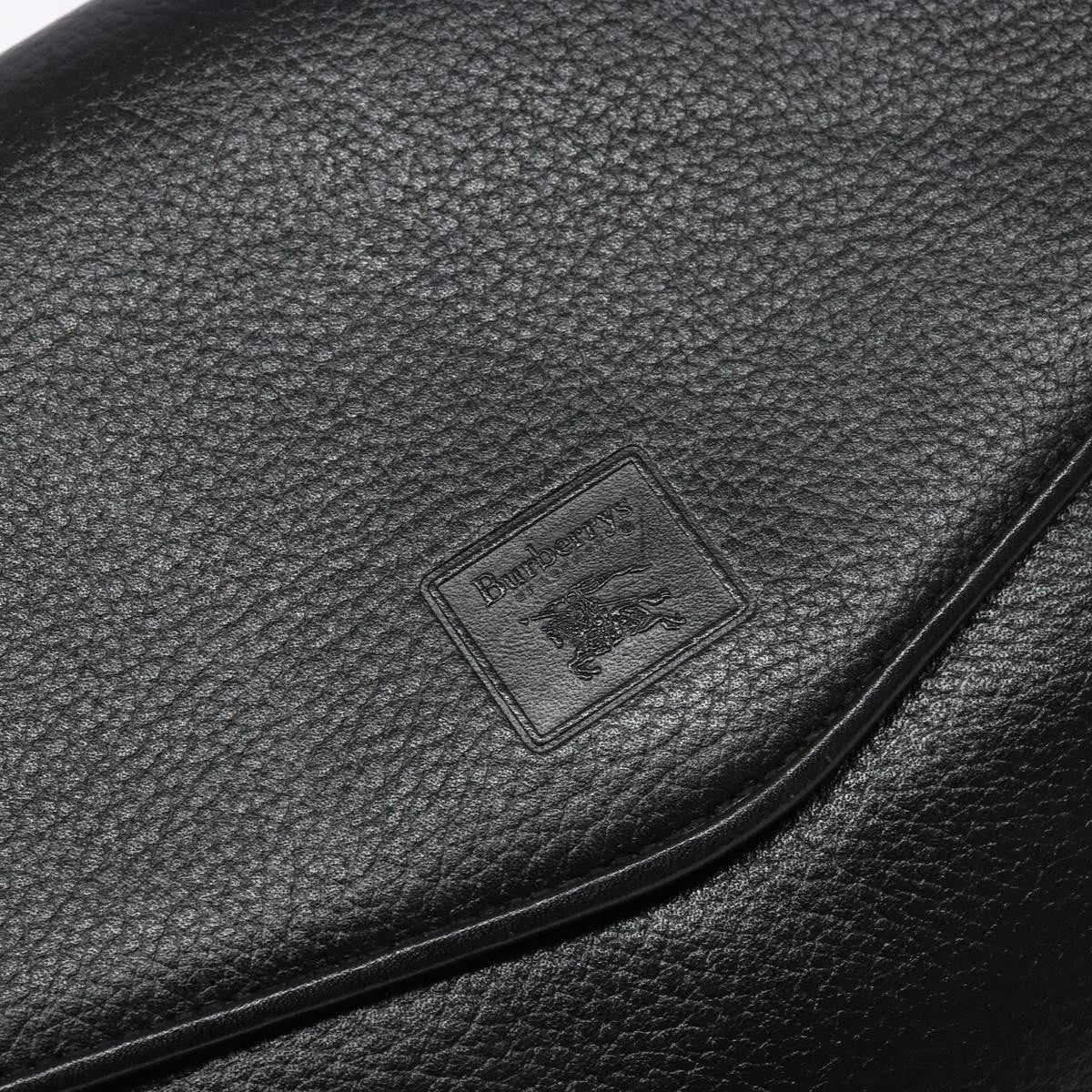 Burberry Flap Shoulder Bag Leather, BLACK, LEATHER, Shoulder bag