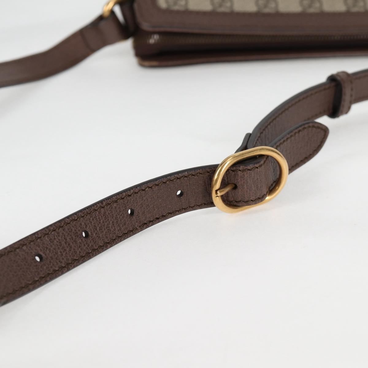 Gucci Ophidia Zip Shoulder Bag GG Coated Canvas, BEIGE, CANVAS, Shoulder bag