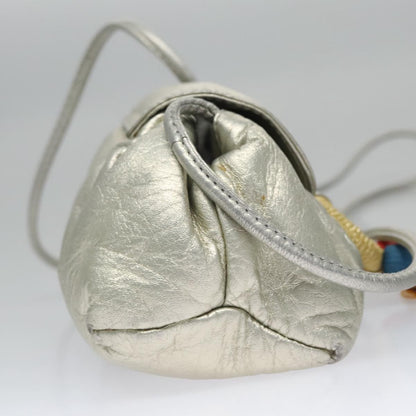 Loewe Vintage Crossbody Leather, SILVER, LEATHER, Shoulder bag