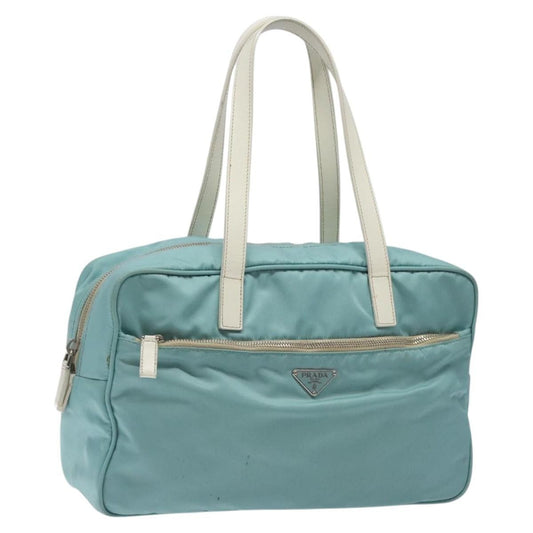 Prada Vintage Handbag Tessuto, BLUE, NYLON, Handbag
