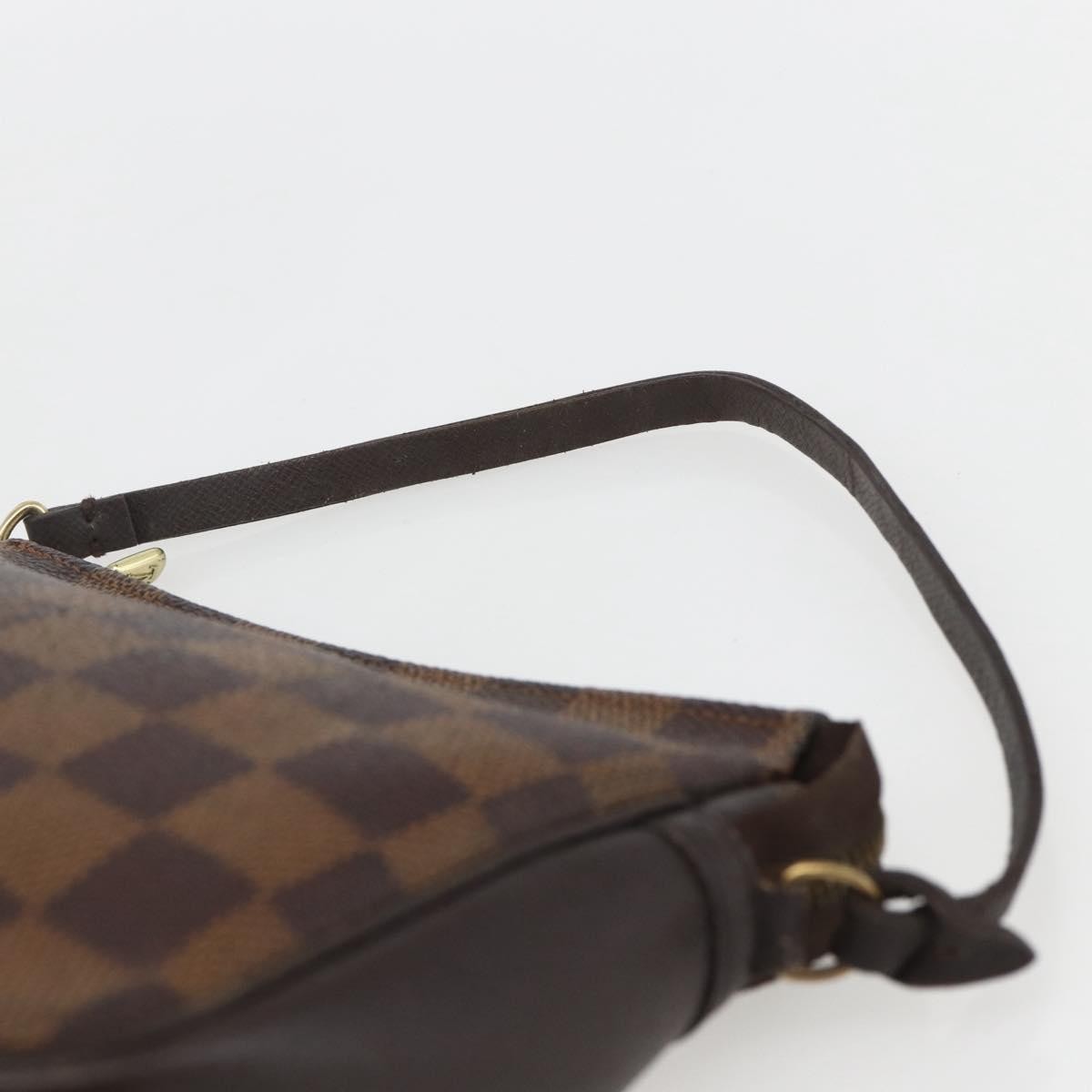 Louis Vuitton Trousse Make Up Bag Damier Canvas, BROWN, CANVAS, Clutche & pouche