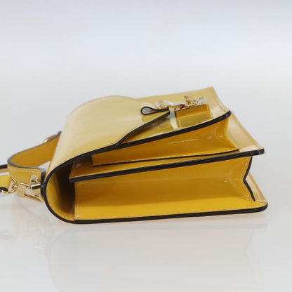 Louis Vuitton Monceau Handbag Vernis, Yellow, Patent Leather, Handbag