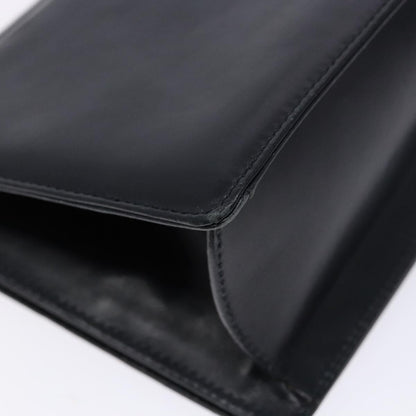 Salvatore Ferragamo Gancini Shoulder Bag Leather, NAVY, LEATHER, Shoulder bag