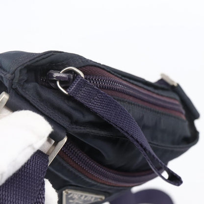 Prada Front Pocket Messenger Bag Tessuto, PURPLE, NYLON, Shoulder bag