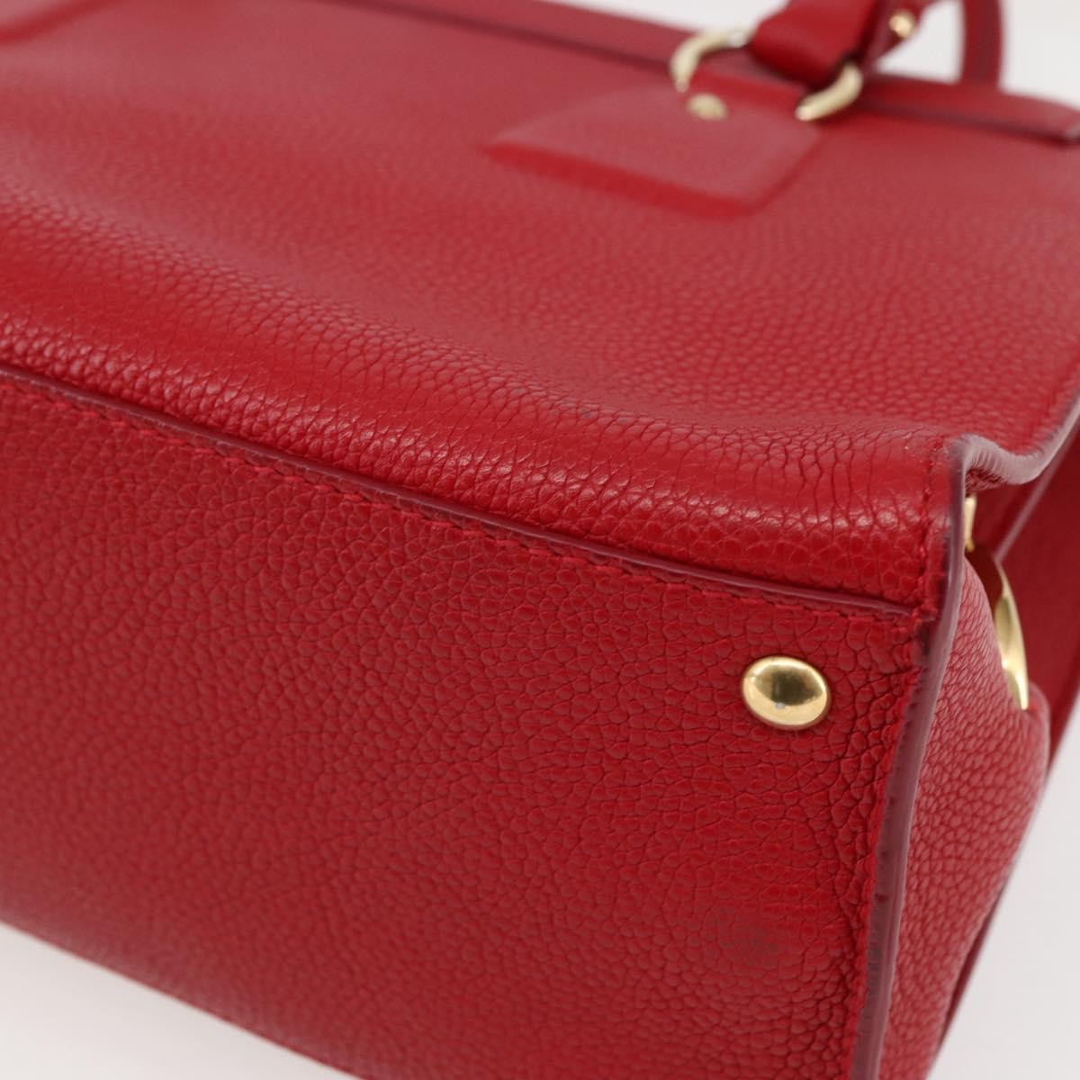 Salvatore Ferragamo Lotty Satchel Leather, RED, LEATHER, Handbag
