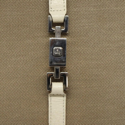 Gucci Vintage Jackie Handbag Canvas, BEIGE, CANVAS, Handbag