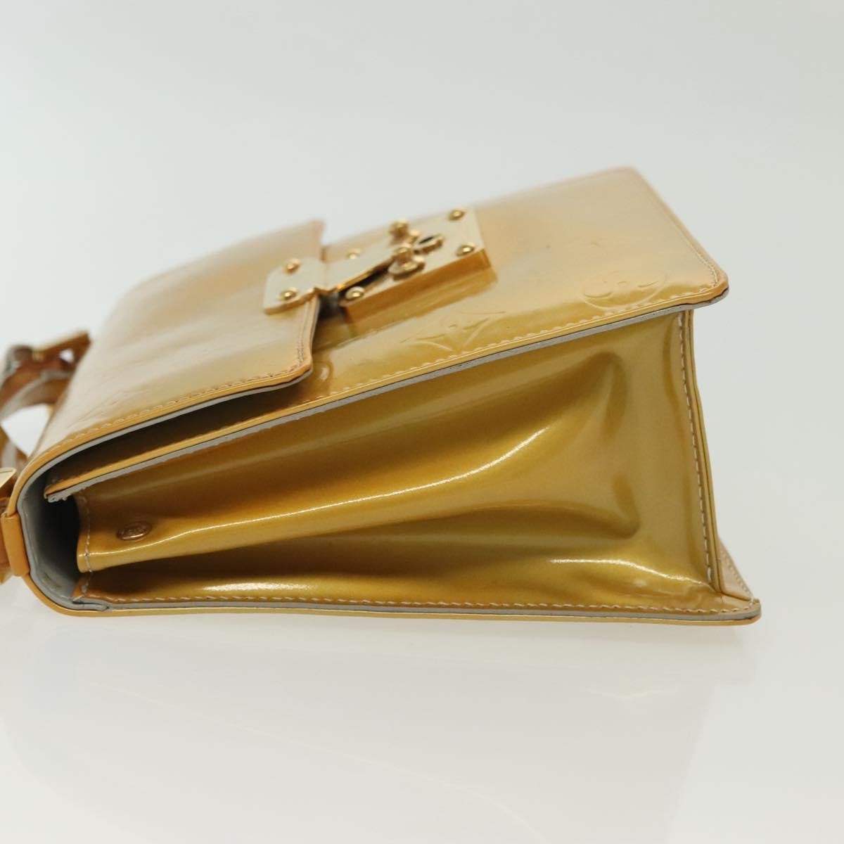 Louis Vuitton Spring Street Handbag Monogram Vernis, BEIGE, PATENT_LEATHER, Handbag