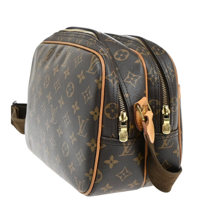 Louis Vuitton Reporter Bag Monogram Canvas, BROWN, CANVAS, Crossbody bag