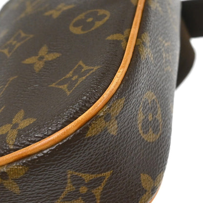 Louis Vuitton Pochette Gange Monogram Canvas, BROWN, CANVAS, Clutche & pouche