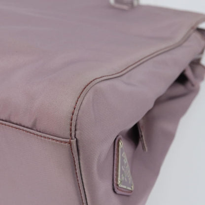 Prada Resin Handle Tote Tessuto, PURPLE, NYLON, Tote bag