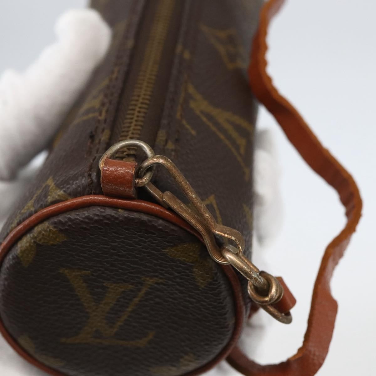Louis Vuitton Papillon Pochette Monogram Canvas, BROWN, CANVAS, Clutche & pouche