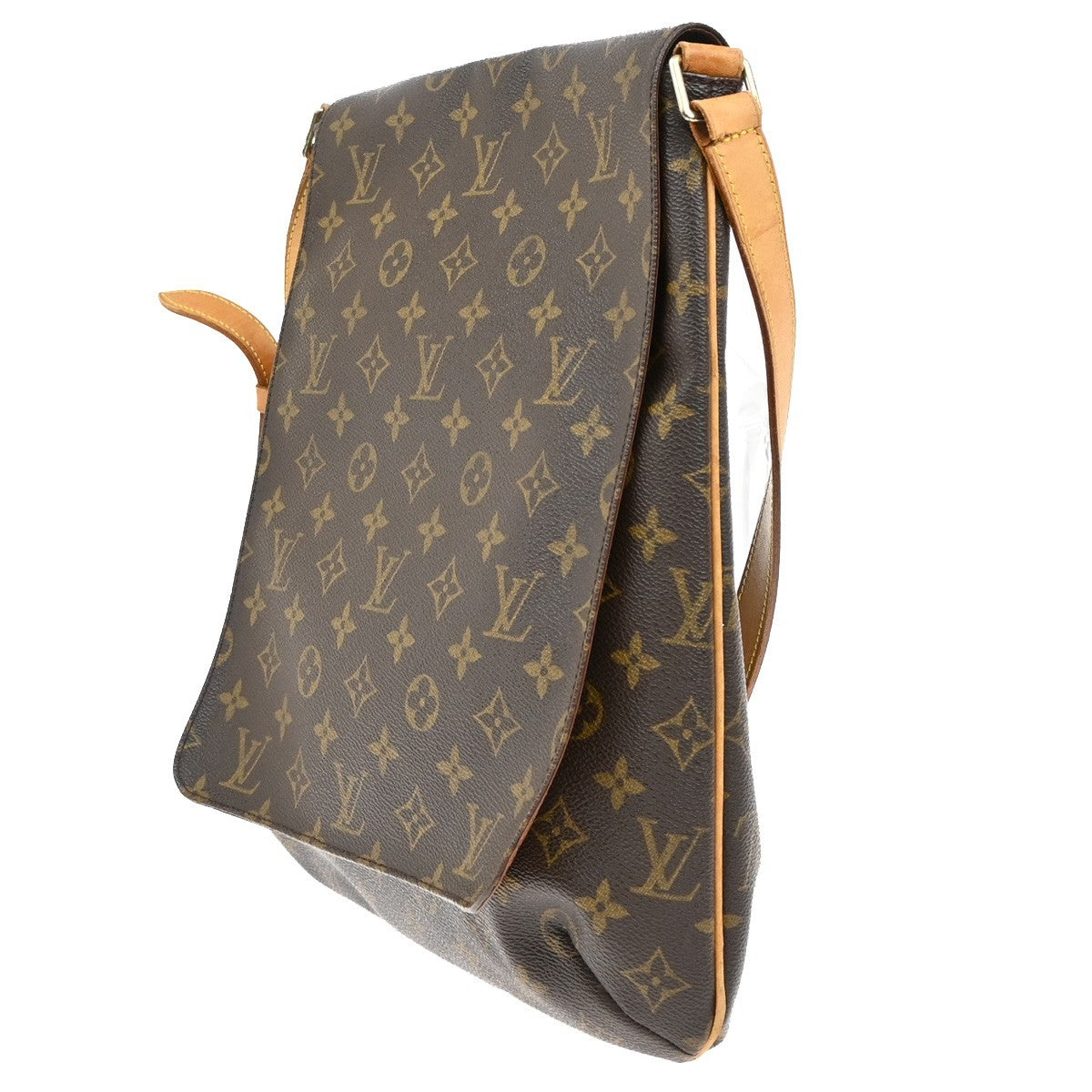 Louis Vuitton Musette Handbag Monogram Canvas, BROWN, CANVAS, Shoulder bag