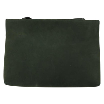 Salvatore Ferragamo Vala Shoulder Bag Suede, KHAKI, SUEDE, Shoulder bag