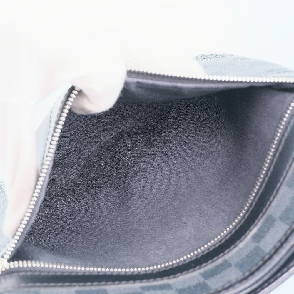 Louis Vuitton Thomas Handbag Damier Graphite, BLACK, CANVAS, Shoulder bag