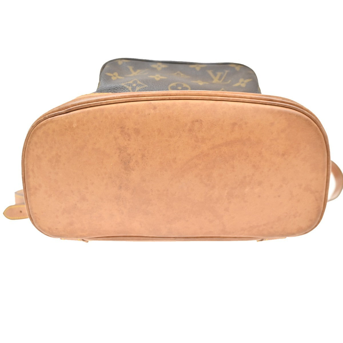 Louis Vuitton Montsouris Backpack Monogram Canvas, BROWN, LEATHER, Backpack