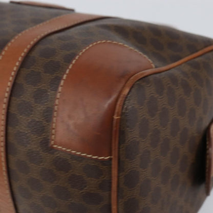 Celine Vintage Macadam Boston bag Canvas, BROWN, CANVAS, Handbag