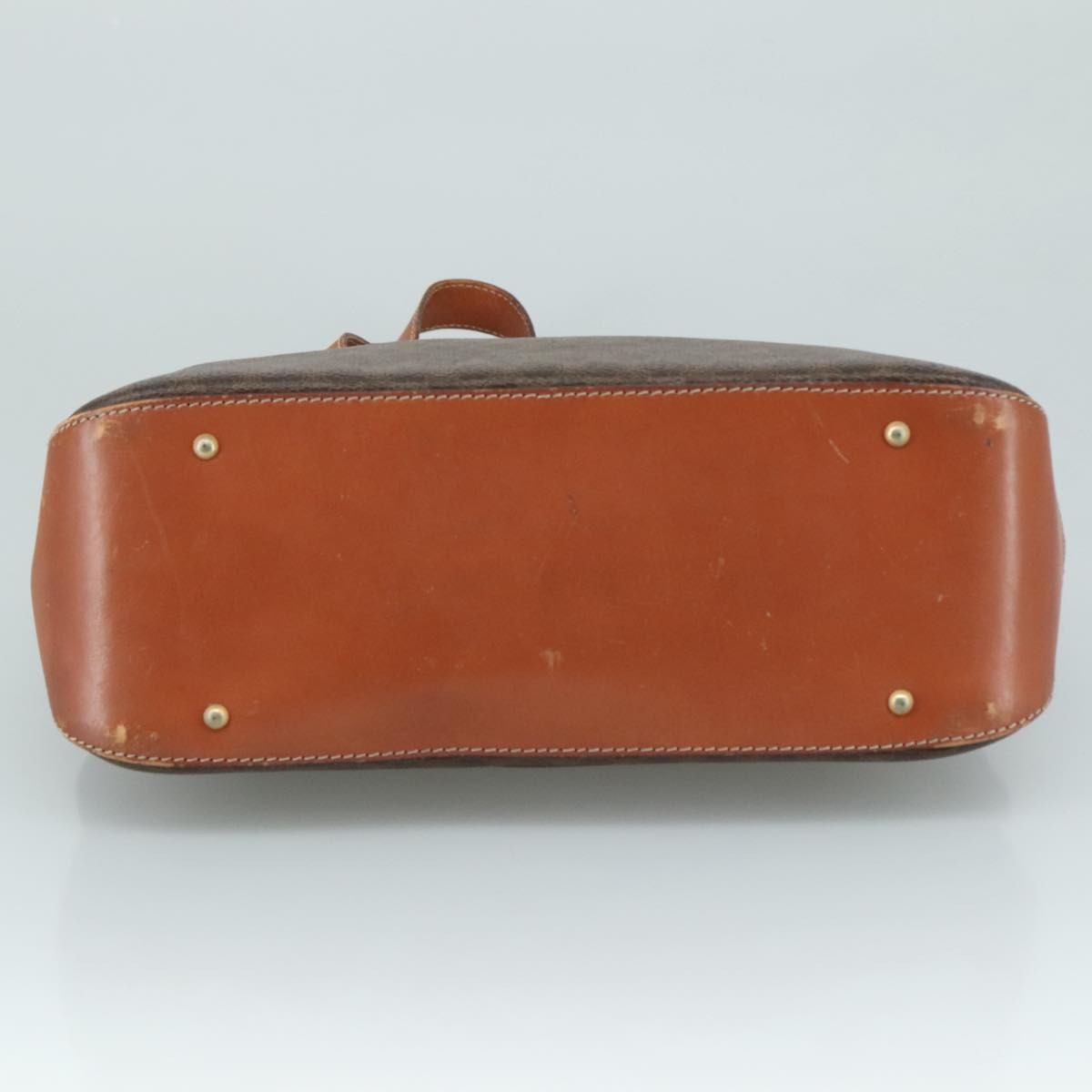 Celine Macadam Handbag Macadam with leather, BROWN, PVC, Handbag