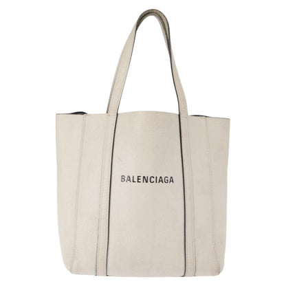 Balenciaga Everyday Tote Leather, WHITE, LEATHER, Tote bag