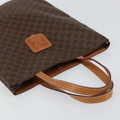 Celine Vintage Macadam Tote bag Canvas, BROWN, CANVAS, Tote bag