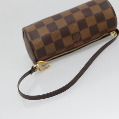 Louis Vuitton Papillon Pochette Damier, BROWN, CANVAS, Handbag