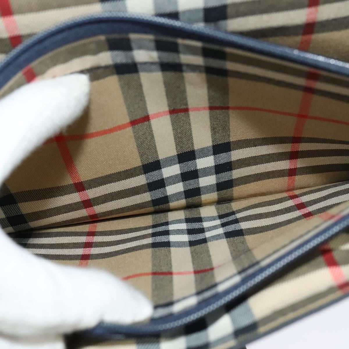 Burberry Flap Shoulder Bag Leather, NAVY, LEATHER, Shoulder bag