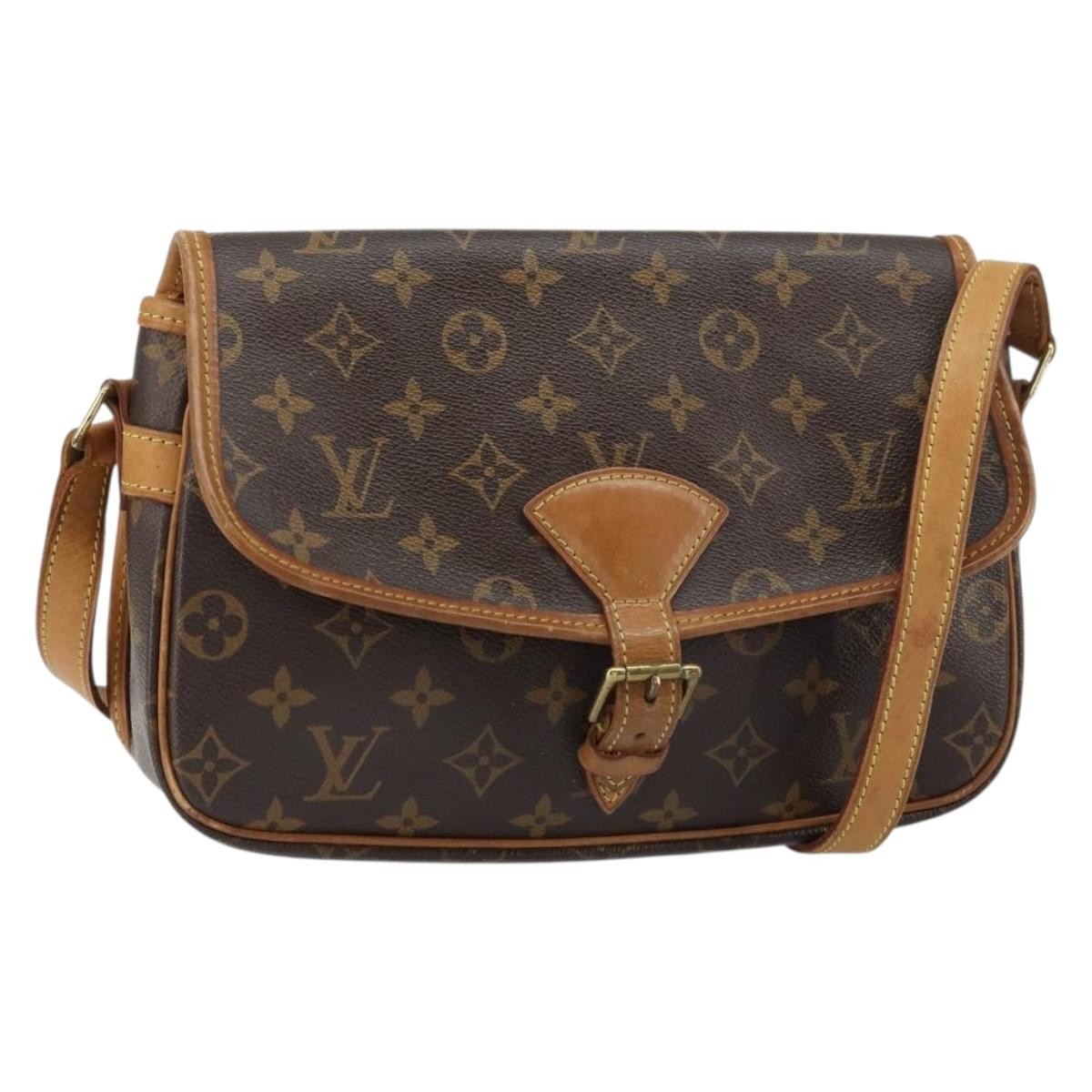 Louis Vuitton Sologne Handbag Monogram Canvas, BROWN, CANVAS, Shoulder bag