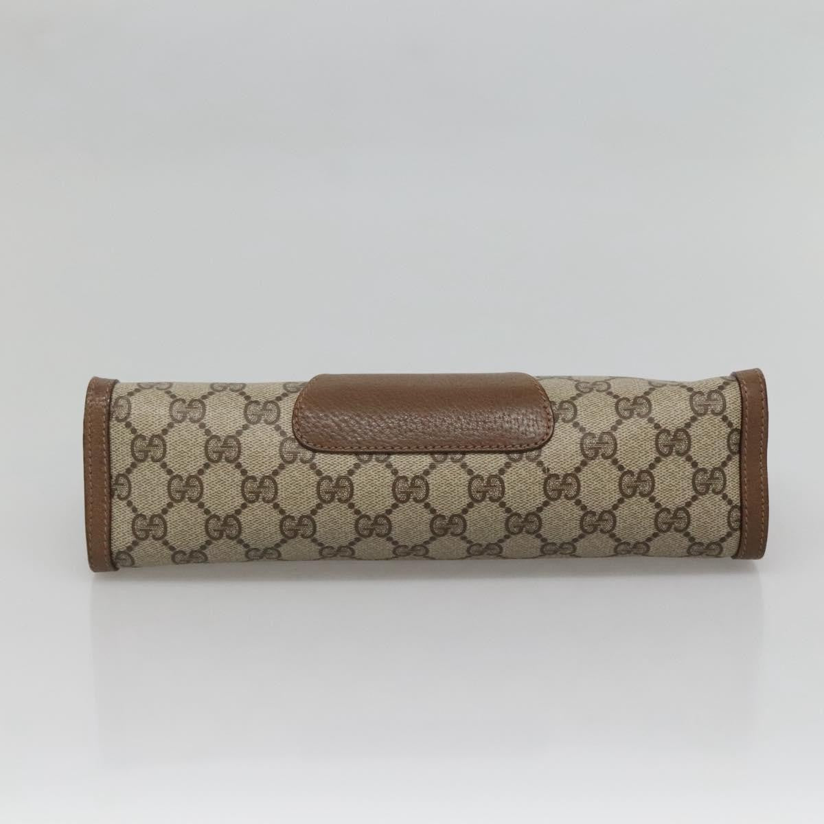 Gucci Vintage old clutch Canvas, BEIGE, PVC, Clutche & pouche