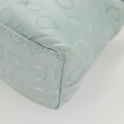 Salvatore Ferragamo Vintage Gancini Pochette Nylon, BLUE, NYLON, Clutche & pouche