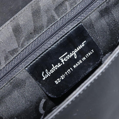 Salvatore Ferragamo Vala Shoulder Bag Patent Leather, BLACK, PATENT_LEATHER, Shoulder bag