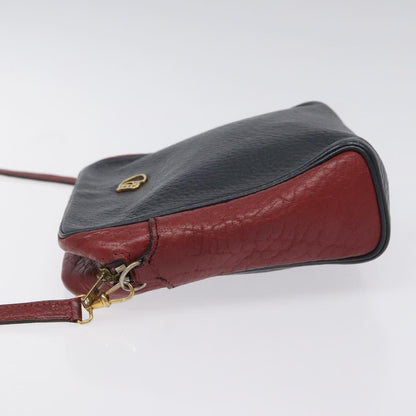 Hermes Jockey shoulder bag Leather, NAVY, LEATHER, Shoulder bag