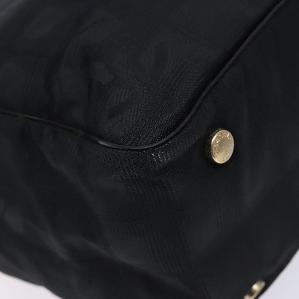 Chanel Travel Line Tote Nylon, BLACK, NYLON, Travel bag