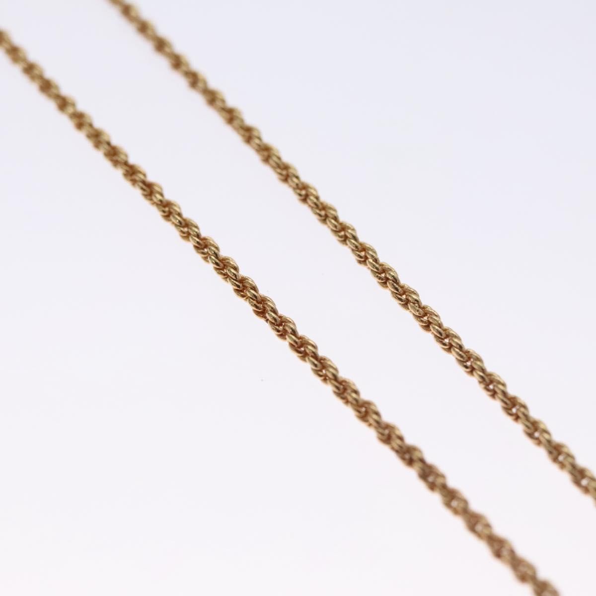 Christian Dior CD Pendant Necklace Metal, GOLD, METAL, Necklace