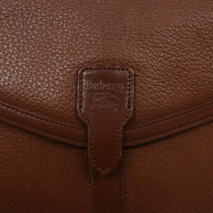 Burberry Flap Shoulder Bag Leather, BROWN, LEATHER, Shoulder bag