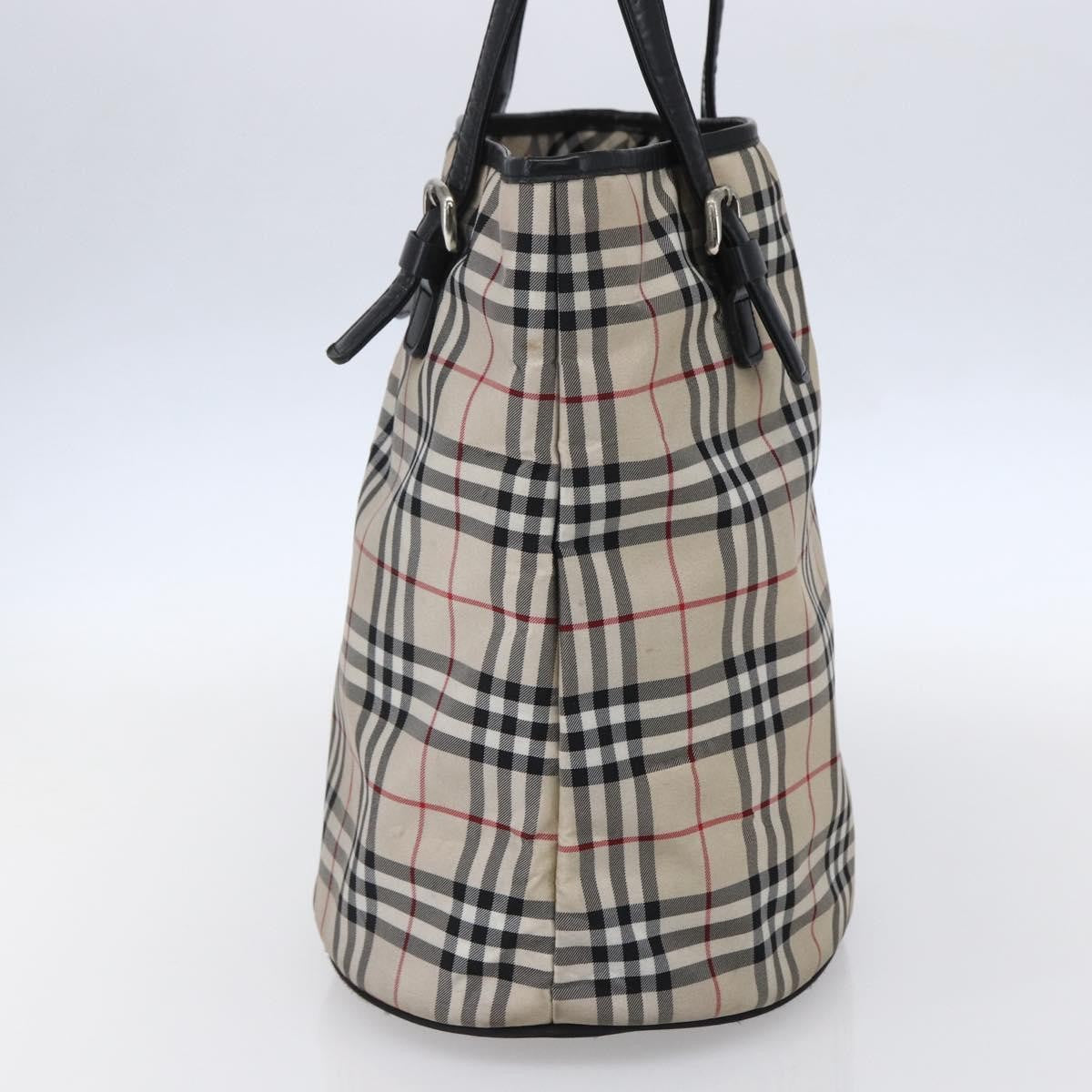 Burberry Nova Check Tote Nylon, BEIGE, NYLON, Tote bag