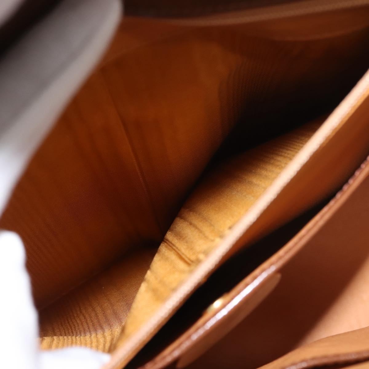 Gucci Vintage Lady Lock Top Handle Bag Leather, BROWN, LEATHER, Handbag